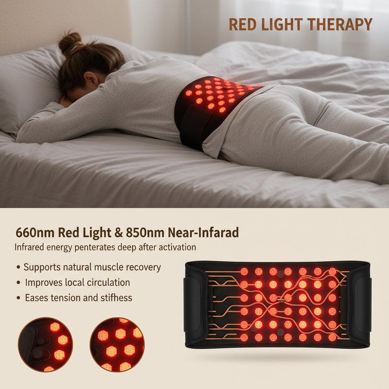 Red Light Therapy Belt Lifestyle Infographic